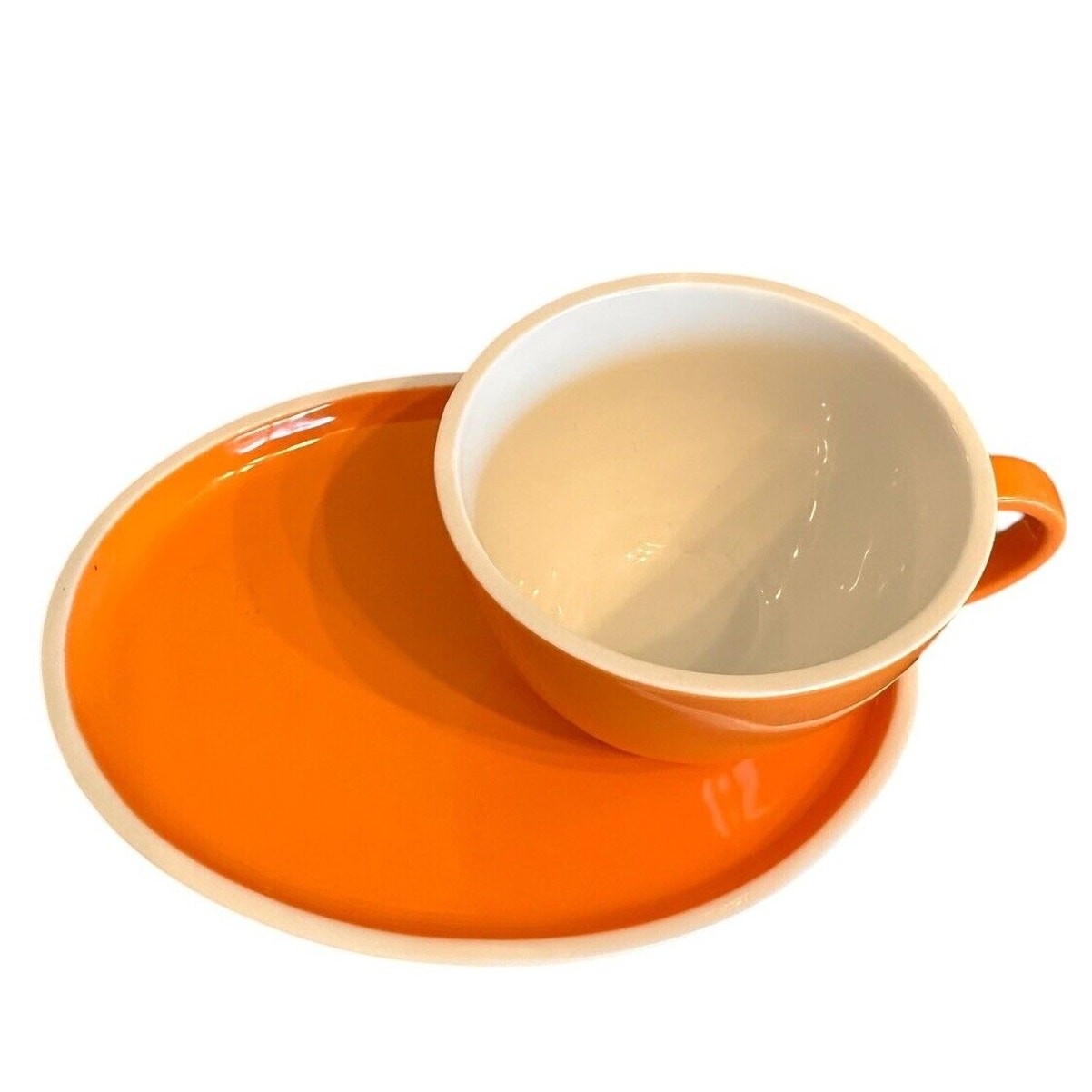 Lenox Hoopla! RARE Tangerine Snack Plate and Cup NEW collectible Replacements
