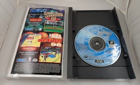 Sega Saturn Lot 5 Games Jurassic Park Lost World NBA Action NHL WSB 98 Complete