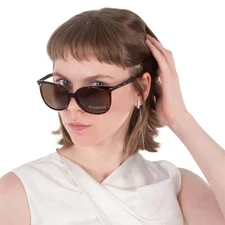 Polaroid Polarized Bronze Square Ladies Sunglasses PLD 4125/G/S 0086/SP 57