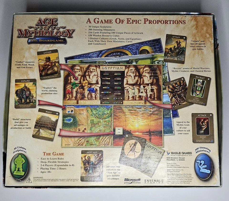 Age of Mythology The Board Game de Eagle Games Boardgame 2003 Foto 2 de 4