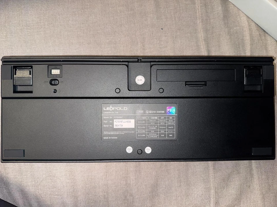 LEOPOLD FC750RBT Black switch Mechanical Keyboard JP Used/Good condition - Image 3 of 4