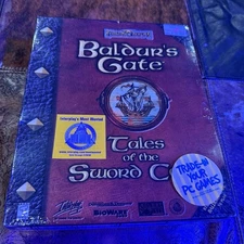 FACTORY SEALED Baldur's Gate: Tales of the Sword Coast (PC, 1999)