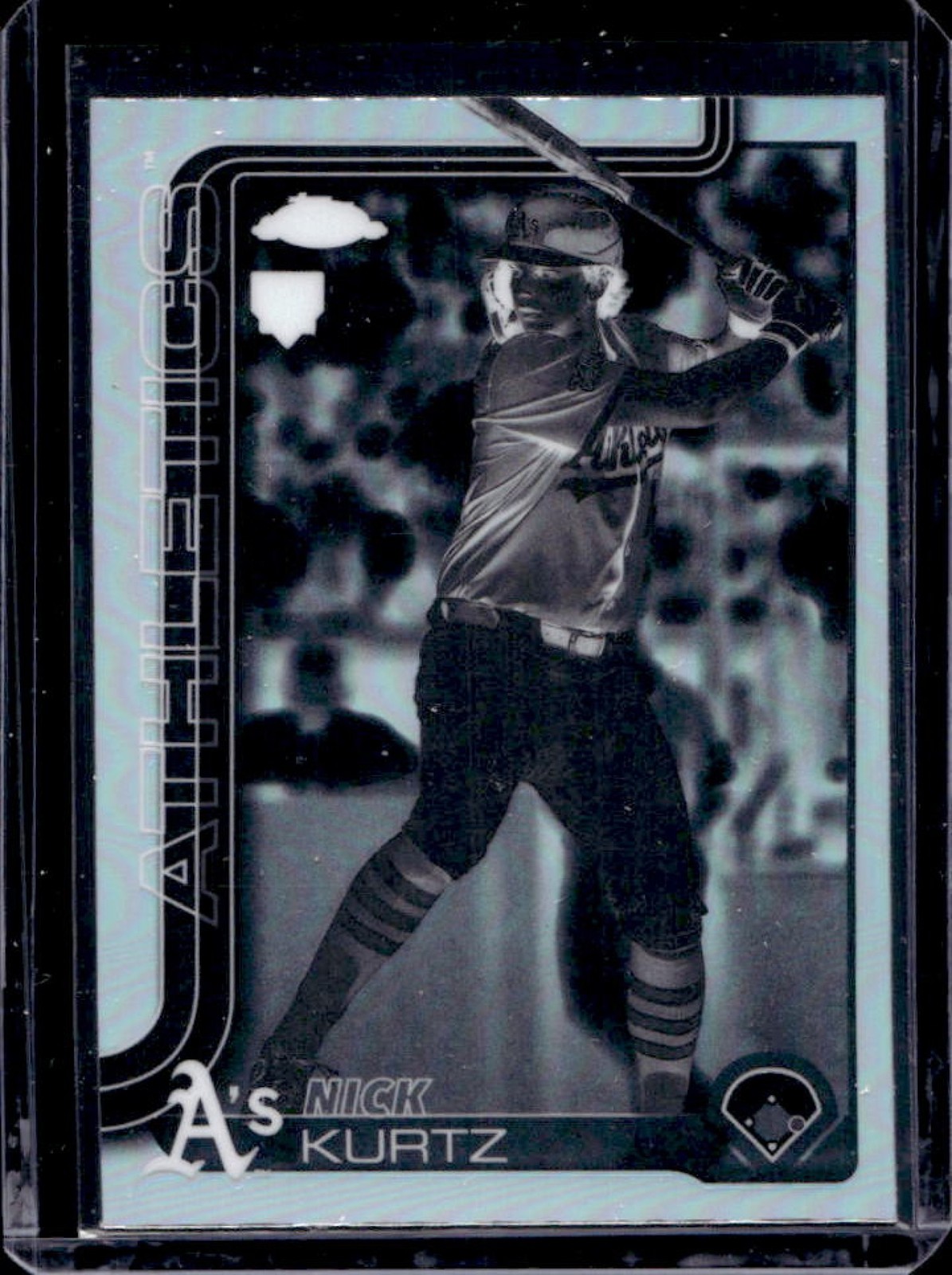 2025 Topps Chrome Update Nick Kurtz Negative Refractor RC #USC178 Athletics