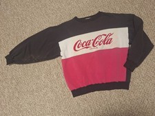 Vintage Coca-Cola Sweatshirt M/L Retro Crewneck Pullover Soda 90s