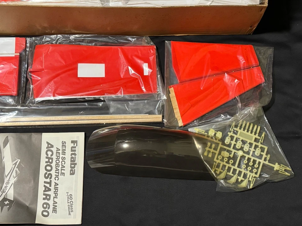 Vintage 1990 Futaba ACROSTAR 60 SEMI Scale Aerobatic Airplane EZ Made in Japan - Image 4 of 4