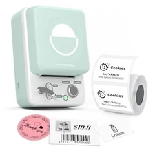  T50M Plus Bluetooth Label Maker Machine with Tape, High Machine + 1 Tape