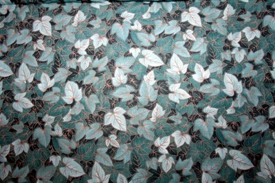 WINDSOR-GILDED LEAVES IN GREENS FROM HOFFMAN - 100% COTTON FABRIC