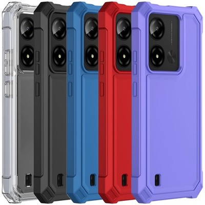 For Cloud Mobile Stratus C8 Prime Case 2 Layer Protection Corners TPU Bumper