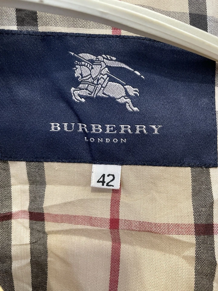 Gabardina para hombre AS# Burberry London beige a cuadros Nova forrada talla 42 XL clásica Foto 3 de 4