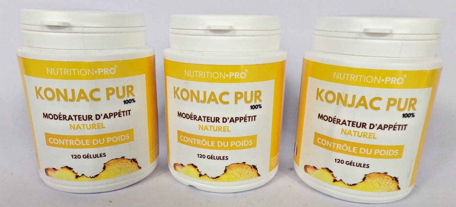 Konjac pur Nutrition Pro pour réduire l'appétit et stopper le grignotage de soir