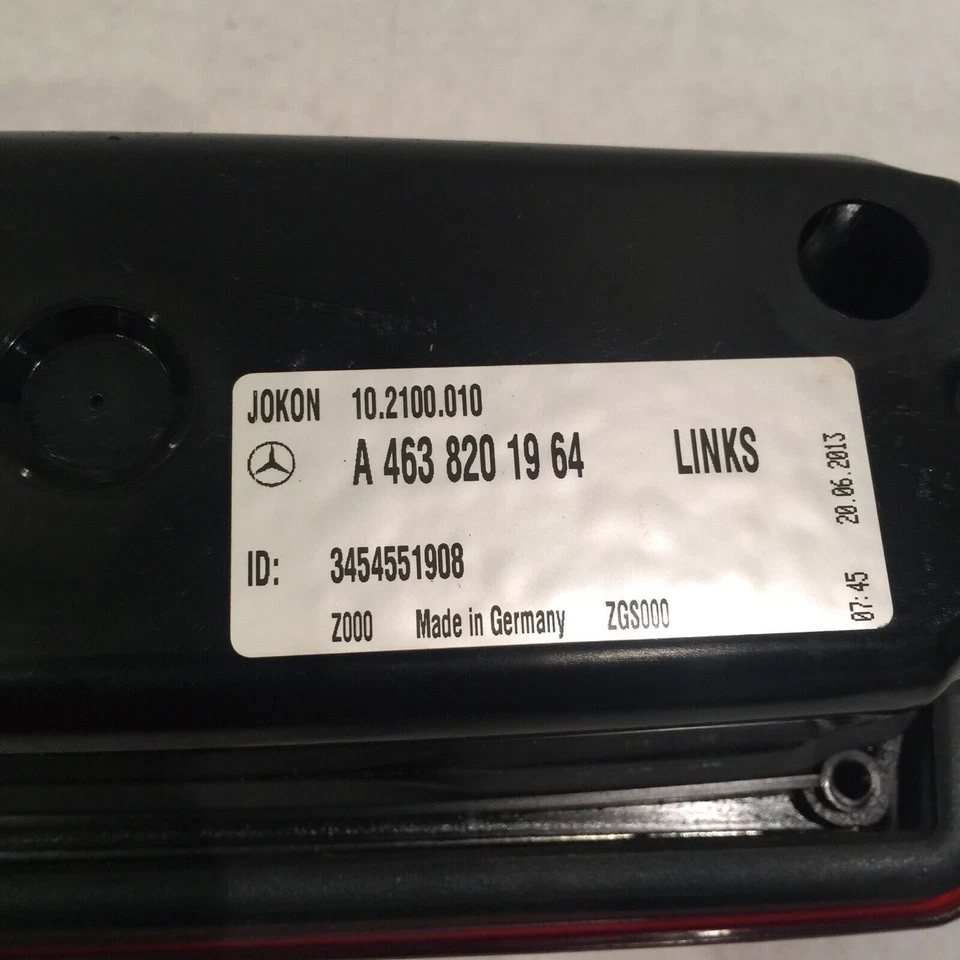 MERCEDES BENZ G500 TAIL LIGHT RIGHT PASSENGER 2010 11 12 13 14 15 2016 OEM Foto 4 de 4