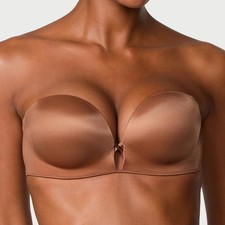 Victoria's Secret Bombshell Smooth Add-2-Cups Multi-Way Bra 36B Caramel NEW 