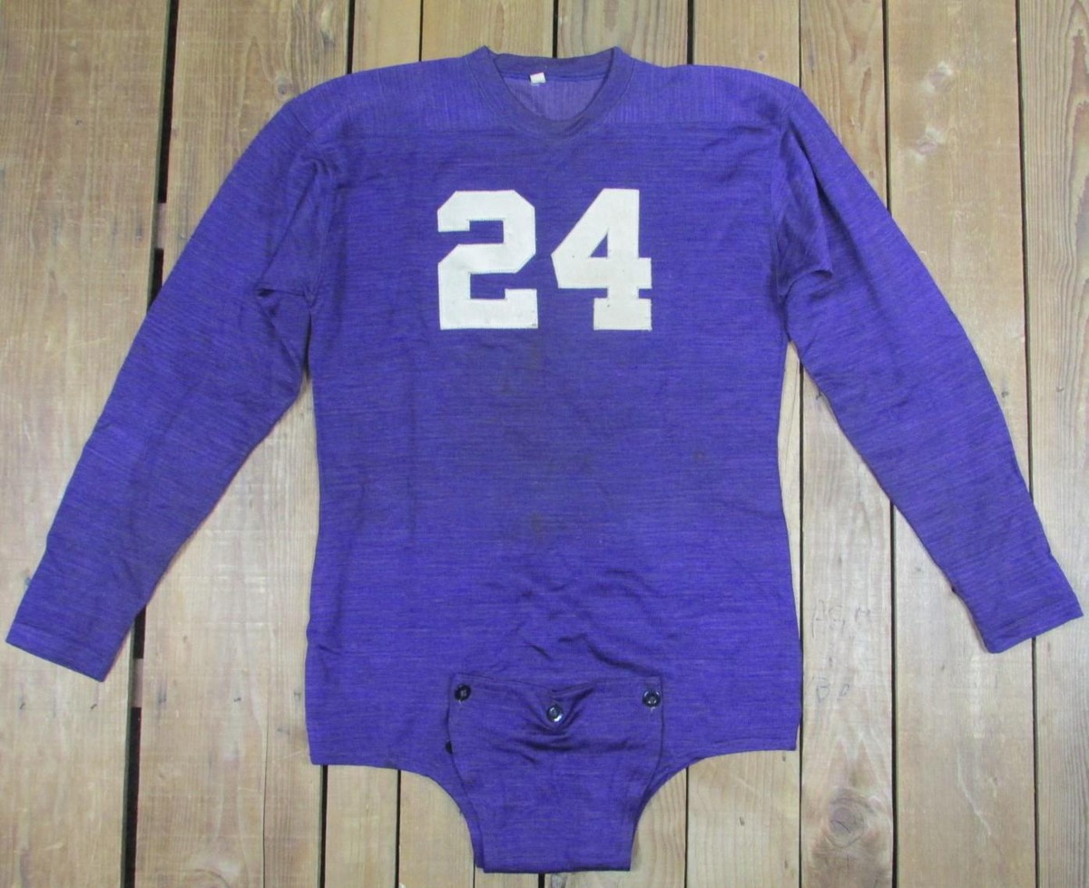 【1993studio】24SS★ 93 Football Jersey Long Sleeve Vintage 1930s King Sportswear Antique Purple Football Jersey