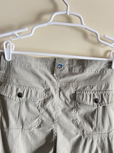 Pantalones convertibles KUHL 10 R para mujer con cremallera carga senderismo nailon elástico renegado - Imagen 3 de 4
