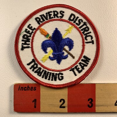 Vtg Boy Scout Patch THREE RIVERS DISTRICT TRAINING TEAM 74YJ | eBay