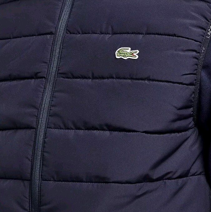 Lacoste Men's Navy Padded Hooded Gilet Size FR 50/US M/38" Chest BH7782 00 F2W image 10