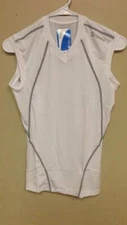 Tesla Compression Sleeveless Base Layer Top White, S