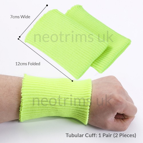 Knit Rib Cuff Stretch Ribbed Fabric Cuffing Trim Revamp Clothing Jacket 1 Pair - Picture 40 of 92