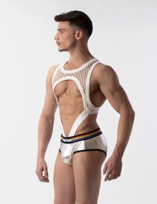 barcode Berlin - Mesh Harness ALMAS weiß S M L XL sexy gay 92369/200