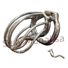 Stainless Steel Male Chastity Device Metal PA Cage Men Puncture Piercing Hook 28