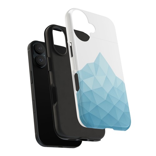 Geometric Iceberg Tough Phone Case, Abstract Glacier Hiking Design, Protective - 第 14/81 張圖片