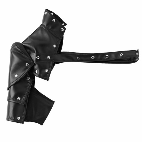 1 Stck. Gothic Steampunk PU verstellbare Metallnieten Schulterrüstungen Pad + Armriemen - Bild 8 von 59