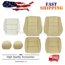 For 2008-2012 Honda Accord 4-Door Front Seat Cover Foam Cushion Headrest Tan