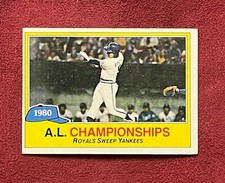 1981 Topps - A.L. Championships #401 George Brett Kansas City Royals