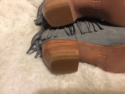 Rare Frye Woman’s Boots Sacha Fringe Suede SZ 9.5 M US NEW - Picture 10 of 18