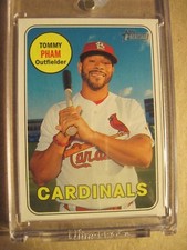 2018 Heritage Baseball Topps Vault 1/1 Blank Back Tommy Pham St. Louis Cardinals