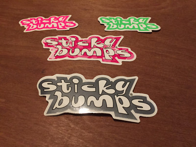 Sticky Bumps Surf Wax Sticker Surfing Board Surfer 4 Colors You Choose ONE Decal