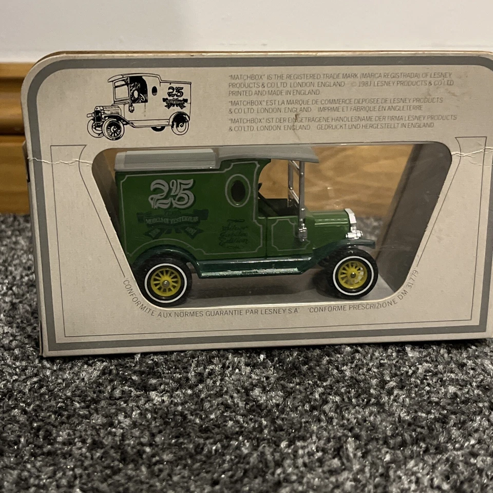 MODELOS MATCHBOX DE ANTAÑO 1:35 1912 FORD MODELO T SILVER JUBILEE - Y-12/45 Foto 3 de 4