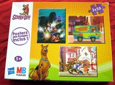 Scooby-Doo ! Puzzle 3x50 pièces. 5 ans et +. MB Puzzles. Hasbro. 2012.