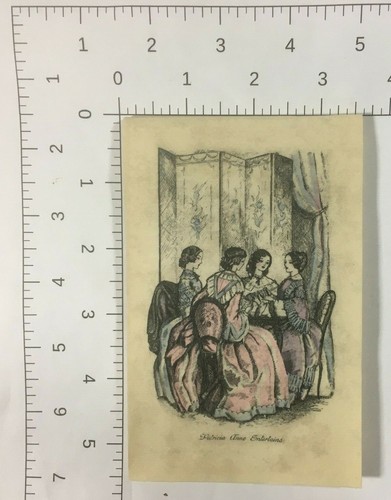 Vecchio ponte pergamena anni '30 set carte conteggio Buzza acciaio inciso e illuminato a mano - Foto 9 di 12