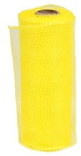 Floral Garden Decorative Mesh Ribbon Spring Summer 6" x 5 yds Yellow