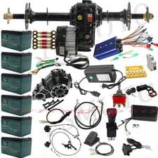 1000W 1500W Differential Motor 30'' 34'' 40''Rear Axle Kit for Electric Bike ATV