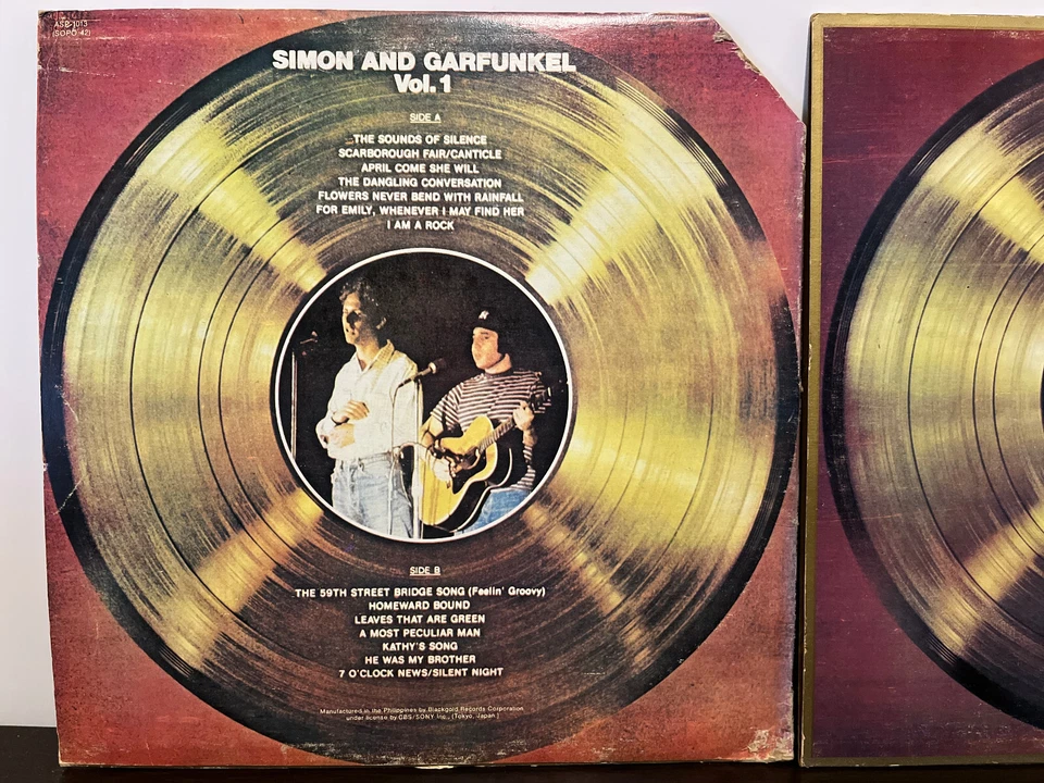 SIMON & GARFUNKEL - Greatest Vol 1 & 2 (Philippines)- 12" Vinyl Record 2xLP - EX - Image 3 of 4