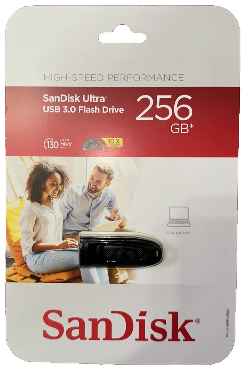 SanDisk 258GB Ultra High Speed USB 3.0 Flash Drive - SDCZ48-256G