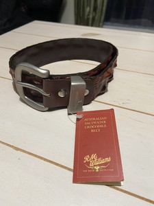 rm williams saltwater crocodile belt