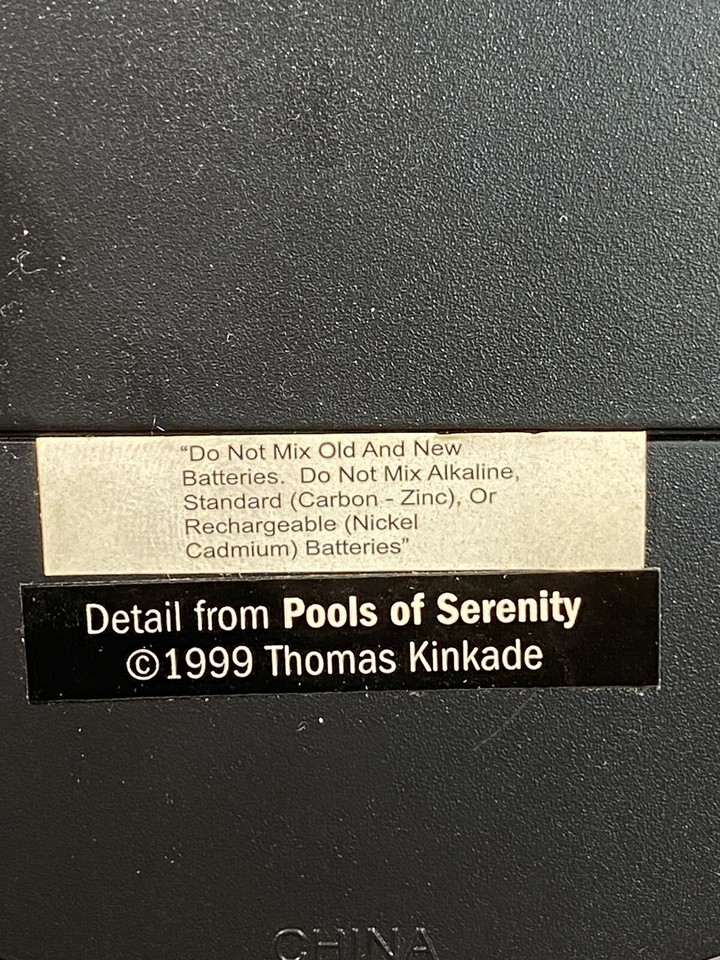 Thomas Kinkade Anniversary Clock Westminster Chime 1999 Pools Of