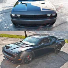 Fits 15-23 Dodge Challenger Front Bumper Cover Conversion W/ Grille Unpainted PP