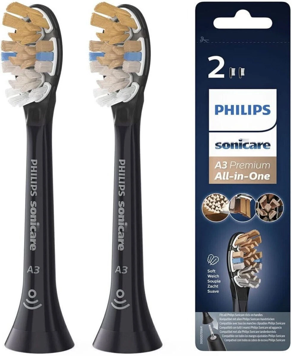 4pcs Philips Sonicare A3 HX9092/11 Premium All-in-One Black