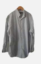 Lauren Ralph Lauren Shirt Mens 16.5" Classic Fit Size L/S Button Down Blue Plaid