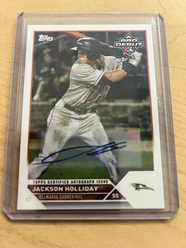 2023 Topps Pro Debut Jackson Holliday Autograph RC Baltimore Orioles