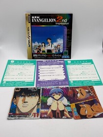 Neon Genesis Evangelion 2nd Impression Sega Saturn Game CIB JP IMPORT