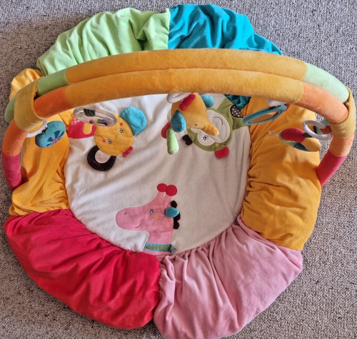 Baby Activity Center Spieldecke Spielbogen Dschungeltiere Safari Fehn komplett