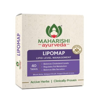 Maharishi Ayurveda Lipomap  Ayurvedic Medicine for Cholesterol Manage 40 Tablets