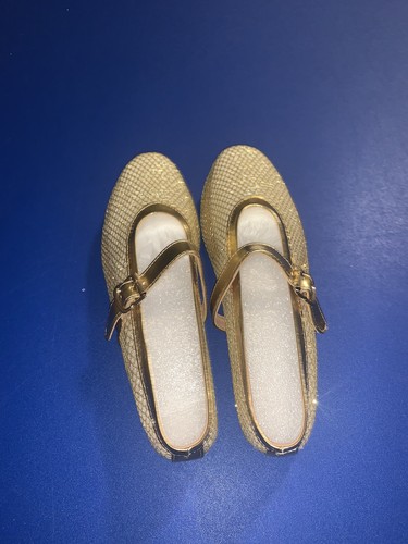 Arqa Shop Gold Mesh Womens Sandals Size 38 New With Box - Picture 4 of 11