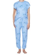 Disney Ladies Stitch 2 Piece Soft Cozy Knit Pajama Set Size Medium NEW
