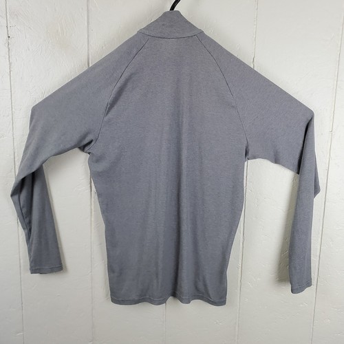 Patagonia Shirt Mens Medium Gray Mock Neck 1/2 Zip Long Sleeve Logo Stretch - Bild 9 von 16
